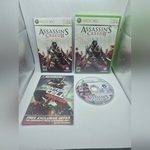 Assassin's Creed II (Microsoft Xbox 360, 2009) CIB with Insert